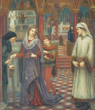 Dante and Beatrice by Marie Spartali Stillman
